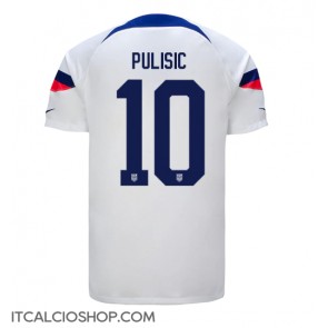 stati Uniti Christian Pulisic #10 Prima Maglia Mondiali 2022 Manica Corta